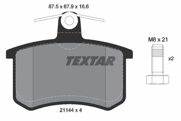 Klocki hamulcowe TEXTAR 2114401
