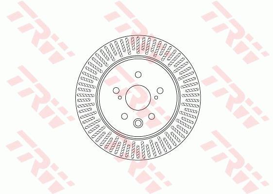 Tarcza hamulcowa TRW DF6691