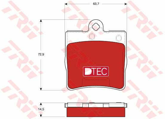 Klocki hamulcowe TRW GDB1545DTE