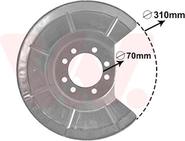 Tarcza kotwiczna VAN WEZEL 5942373