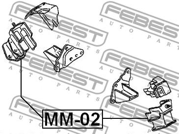Poduszka silnika FEBEST MM-02