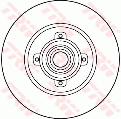 Tarcza hamulcowa TRW DF6042BS