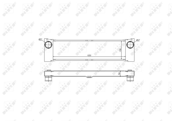 Chłodnica powietrza intercooler NRF 30901