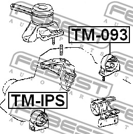 Poduszka silnika FEBEST TM-093
