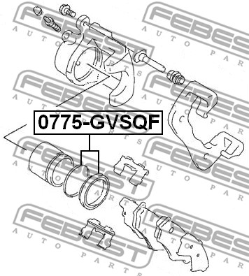Zestaw naprawczy zacisku FEBEST 0775-GVSQF