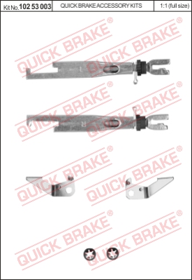 Regulacja szczęk hamulcowych QUICK BRAKE 102 53 003