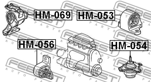 Poduszka silnika FEBEST HM-069