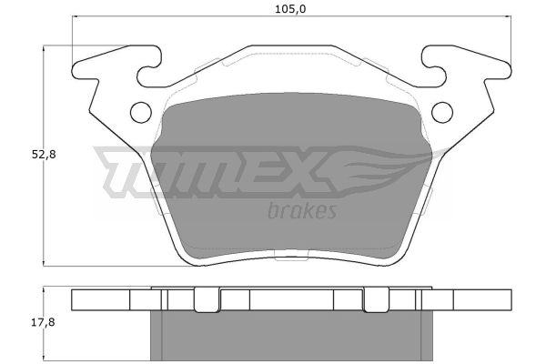 Klocki hamulcowe TOMEX BRAKES TX 12-89