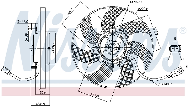 Wentylator NISSENS 85680