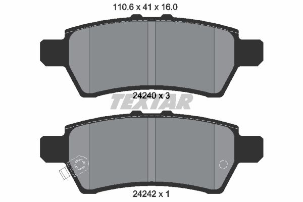 Klocki hamulcowe TEXTAR 2424001