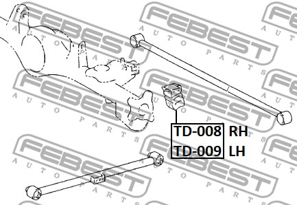 Dystans gumowy FEBEST TD-009