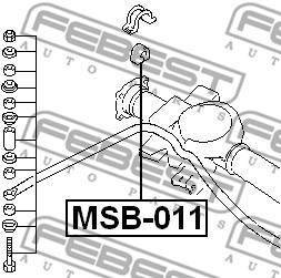 Guma stabilizatora FEBEST MSB-011