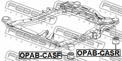 Łożyskowanie  korpusu osi FEBEST OPAB-CASR