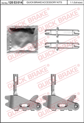 Zestaw naprawczy rozpieracza QUICK BRAKE 120 53 014