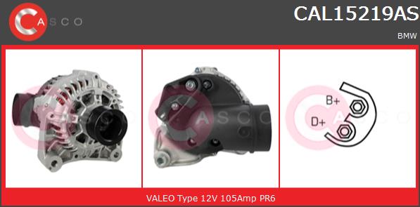 Alternator CASCO CAL15219AS