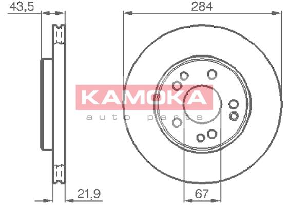 Tarcza hamulcowa KAMOKA 103362