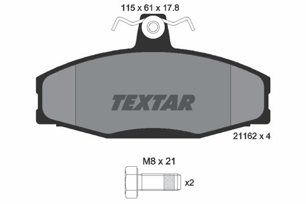 Klocki hamulcowe TEXTAR 2166201