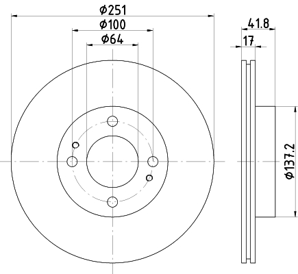 Tarcza hamulcowa HELLA 8DD 355 122-991