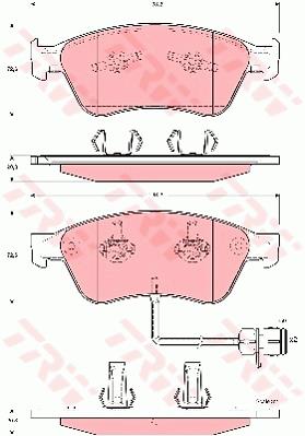 Klocki hamulcowe TRW GDB1598
