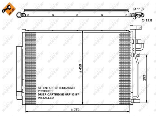 Skraplacz klimatyzacji NRF 35775