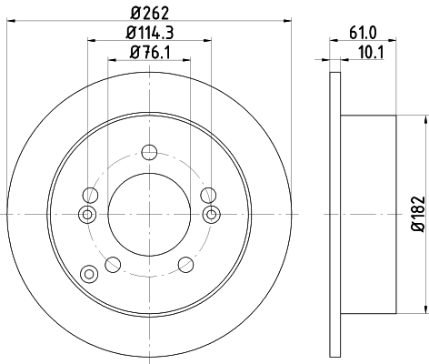 Tarcza hamulcowa HELLA 8DD 355 113-641