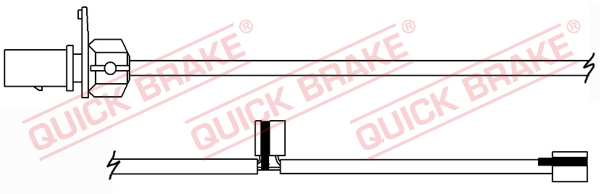 Czujnik zużycia klocków QUICK BRAKE WS 0379 A