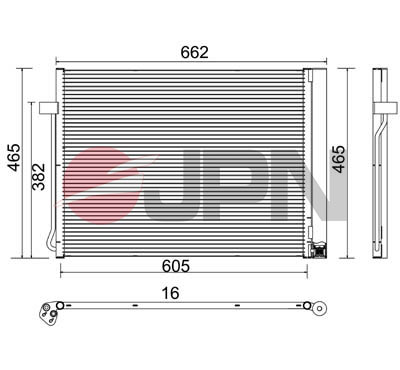 Skraplacz klimatyzacji JPN 60C9083-JPN