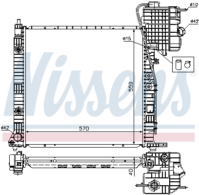 Chłodnica NISSENS 62561A