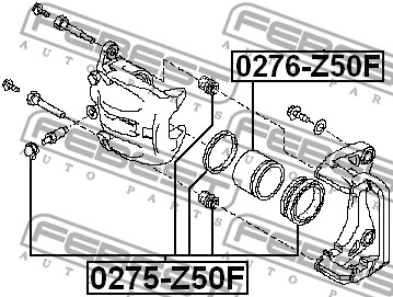 Tłoczek zacisku hamulcowego FEBEST 0276-Z50F