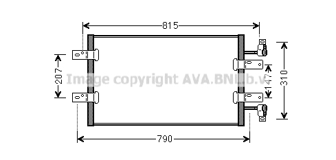 Skraplacz klimatyzacji AVA QUALITY COOLING RTA5451