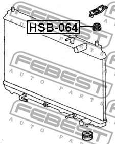 Poduszka chłodnicy FEBEST HSB-064