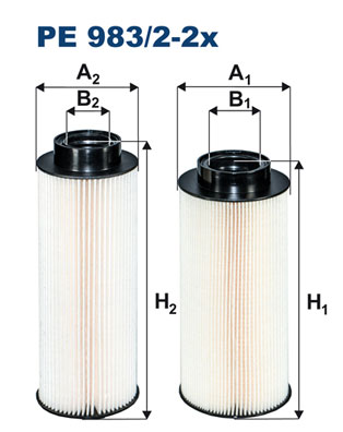 Filtr paliwa FILTRON PE 983/2-2x