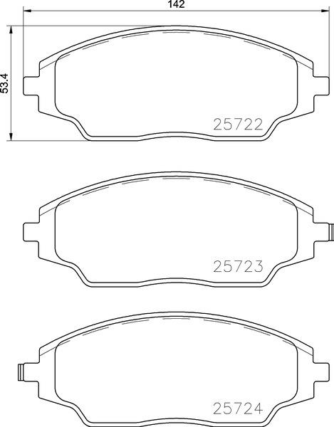 Klocki hamulcowe BREMBO P 10 070