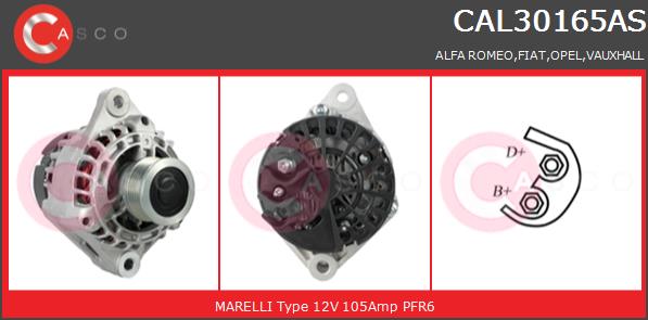 Alternator CASCO CAL30165AS