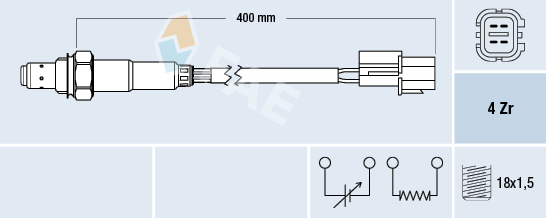 Sonda lambda FAE 77682