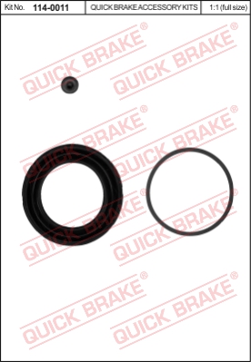 Zestaw naprawczy zacisku hamulcowego QUICK BRAKE 114-0011