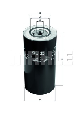 Filtr oleju KNECHT OC 35