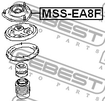 Poduszka amortyzatora FEBEST MSS-EA8F