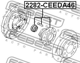 Piasta koła FEBEST 2282-CEEDA46