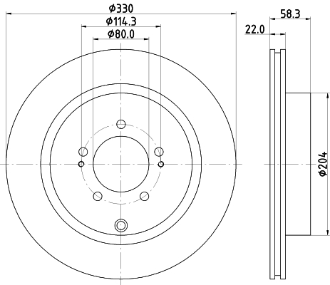 Tarcza hamulcowa HELLA 8DD 355 116-881