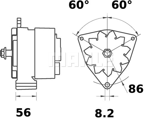 Alternator MAHLE MG 597