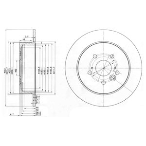 Tarcza hamulcowa DELPHI BG3691