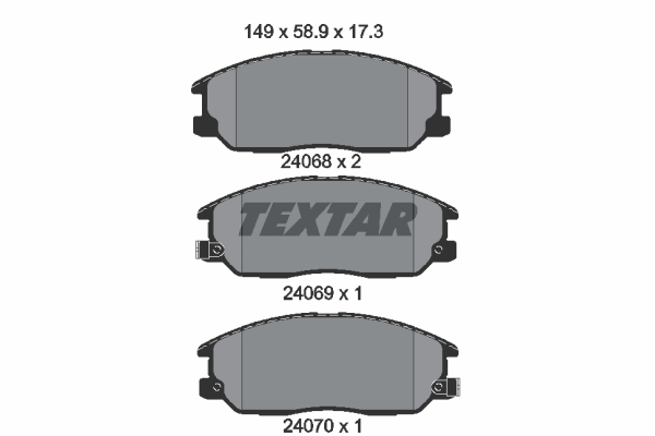 Klocki hamulcowe TEXTAR 2406801