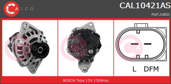 Alternator CASCO CAL10421AS