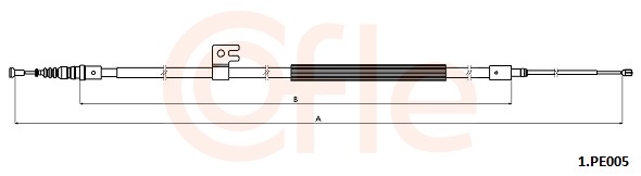 Cięgło, hamulec postojowy COFLE 92.1.PE005