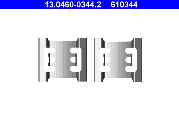 Zestaw akcesoriów montażowych  klocków hamulcowych ATE 13.0460-0344.2