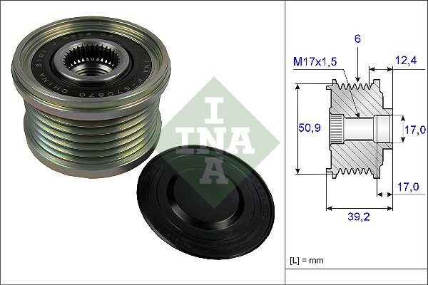 Sprzęgło alternatora INA 535 0247 10