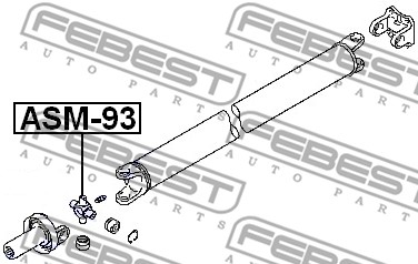 Łącznik wału napędowego FEBEST ASM-93