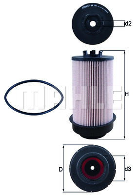 Filtr paliwa KNECHT KX 181D