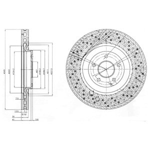 Tarcza hamulcowa DELPHI BG9876